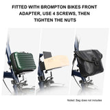 Bike Bag Adapter Folding Bikes Front Bag Block Adapter Bracket Aluminum Alloy Cycling Bicycle Bag Installation Parts