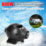800W Air Pump Convenient Small Size Household Camping Inflate Tool Air Bed Air Mat Air Inflation Tool Quick Safety Inflator