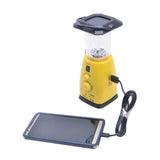 Solar Dynamo Multi-Functional 4-Way Powered Emergency Hand Crank FM Radio LED Camping Lantern Flashlight Phones Charger