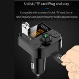 Car Bluetooth mp3 Music Player FM Transmitter Audio Radio Adapter with Dual USB Charger QC3.0 TF Card BT36B