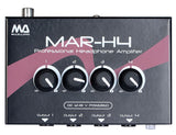 Mclelland MAR-H4 4-Channel Professional Headphone Amplifier AMP Recording Studio Headphone Splitter For Studio Recording