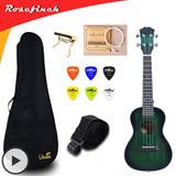 23 inch Concert Ukulele 4 String Nylon String Hawaii Guitar Mahogany  Free Bag Capo String Strap Picks 21 inch Soprano Ukulele