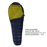 Warm Winter Mummy Down Sleeping Bag Ultra Light Outdoor Camping Travel Climbing Equipment Natural Hiking Cross Country Accessory