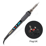 60W Electric Soldering Iron Constant Temperature Repair Welding Home Internal Heat Mini Adjustable LCD Digital Station