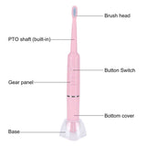 Sonic Electric Toothbrush Adult Waterproof Ultrasonic Toothbrush 3 Mode Automatic Tooth Brush for Home Travel
