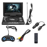 7.8 Inch TV Home Car DVD Player Portable HD VCD CD MP3 HD DVD Player USB SD Cards RCA Portable Cable Game 16:9 Rotate LCD Screen