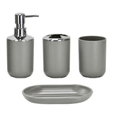 4pcs Space Saving Gift Anti Slip Hotel Toothbrush Holder Bathroom Accessories Set Portable Travel Freestanding Soap Dish Tumbler