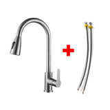 Kitchen Pull-Out Telescopic Cold And Hot Random Pulling Faucet Sink Dishwasher Basin Mixing Valve