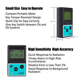 Nuclear Radiation Detector Geiger Counter Iodine-131 Reflective Lonization X-Ray Dosimeter Radiation Dose Alarm with Backlight