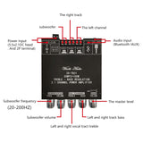 Bluetooth Amplifier Board HiFi Stereo 2.1 TPA3116D2 50WX2+100W 12V-24V Audio Power Amplifier Module