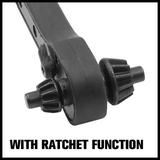 2-in-1 Universal Wrench Drill Chuck Key Wrench Ratchet Dual-use Spanner Ratchet Connector Ring Combo Grip Star Wrench Hand Tool