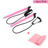 Yoga Crossfit Resistance Bands Exerciser Pull Rope Portable Gym Workout Pilates Bar Trainer Elastic Bands For Fitness Equipment