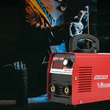 Welding Machine Dual Voltage Digital IGBT LCD Hot Start with Electrode Holder Work Clamp for Stainless Steel Metal Material