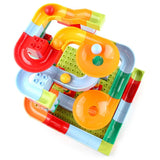 182pcs Big Marble Race Run Building Blocks ABS Track Funnel Slide Compatible Building Bricks Set Kid Toy Baby Birthday Xmas Gift