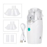 Mini Handheld Portable Mesh Nebulizer Silent Ultrasonic Medical Steaming Inhaler USB Rechargeable Kids Adult Health Care