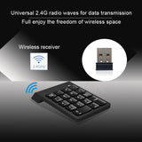 Basix Wireless Keyboard mouse Mini Digital Number Numeric Keypad accounting Bank 18 Keys keypad Mouse set For Laptop PC Notebook
