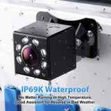 4.3 Inch Car Monitor LCD Display HD Digital Screen 2 Way Video Input With Reverse Rear View Camera Cable Line DVD VCD