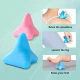 Silicon Massage Cone Solid Ball Psoas Muscle Release Thoracic Spine Back Neck Scapula Foot Yoga Triangular Relax Apparatus