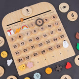 Children Bedroom Wooden Calendar Perpetual Desk Wall Calendar Toy Baby Cognitive Early Educational Toys Kids Educational Toys