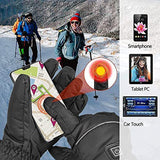 Heated Gloves For Men Electric Rechargeable Battery Heating Gloves For Winter Motorcycle Cycling Riding Hunting SKi Snow Mittens