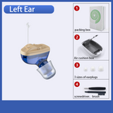 Soroya Wireless Hearing Aids  Mini CIC Invisible Heaing Aid Sound Amplifier Ear Hearing Portable