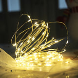 50Pcs Christmas Fairy Lights String 3 Flashing Mode Outdoor Garden Wedding Party Home Holiday Decoration Garland