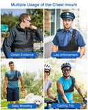 BOBLOV Body Camera Chest Vest Durable Shoulder Single Vest for All Body Camera Velcro Wearing with Adjustable Size N9 KJ21 M5