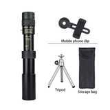 10-300X40mm Super Zoom Monocular Telescope Binoculars BAK4-Prism Body Steel Take Photo 4K Video Low Light Night Vision Camping