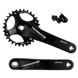 PROWHEEL Bike Crankset Sprocket 104BCD Mountain Bike Crank 32T Easy to Modify Single Crank Set