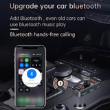 FM Transmitter Bluetooth 5.0 Carkit Handsfree AUX Audio Receiver Car MP3 Player QC3.0 Quick Charge Double Screen Display