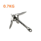316 Stainless Steel Iron Metal Anchor For Boat Kayak Dinghy Raft Fishing Boat Kayak Durable 1.5 KG/0.7Kg For Inflatable Boat