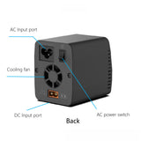 ToolkitRC P200 Mini 30V AC100W DC200W 10A GaN Adjustable Mini Desktop Power Supply USB Output