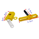 Dropship-1 Pcs Folding Bike Hinge Clamp CNC Aluminum Alloy C Buckle for Brompton Bike Hinge Clip Bicycle Accessories