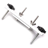 Metal Guitar Bridge Clamp Stainless Steel Guitar Bridge Bonding Tool for Luthiers with Wooden Block Guitar Luthier Tool