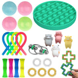 Fidget Sensory Toy Stress Anxiety Relief Autism Toys Set Push Kit Bubble Fidget Sensory Toys for Kids Adults Decompression Gift