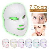 7 Colors LED Facial Mask Photon Therapy Facial Massager Women Skin Care Tools Wrinkle Removal Anti Aging Cleaning Beauty Machine
