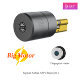 Tuya Zigbee Optional Smart Remote Control Automatic EU Cylinder Lock Airbnk M501 Big Motor Power Fingerprint Password Lock