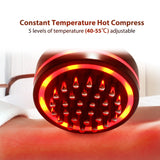 Electric Massage Brush Vibrating Hot Compress Scraping Dredge Meridian Collaterals Infrared Heating Body Shaping Beauty Tool