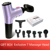 Excellent Deep Tissue Muscle Massage Gun 7 Gears Percussion Massage Body Fascia Gun Back Massager Handheld Muscle Gun for Body