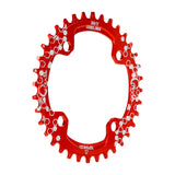 Mtb Bike Crankset 104 BCD Round Narrow Wide Chainring 32T/34T/36T/38T Bicycle Crown Crankset Single Tooth Plate Parts