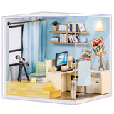 Doll House Furniture Diy Miniature 3D Wooden Miniaturas Dollhouse Toys for Children Birthday Gifts QT07