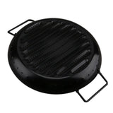 Nonstick Skillet Camping Cookware Grill Pan Party Meat Carton Steel Portable With Handles BBQ Binaural Barbecue Plate