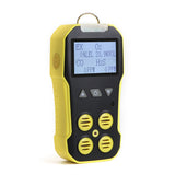 4 In 1 Gases Detector (O2+H2S+CO+LEL) 2 Inch LCD Display Toxic Harmful Gases Detector Combustible Gases Leak Detection