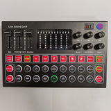 M9 Audio Sound Card 3.5mm Microphone Headset Live Broadcast Studio Phone Computer Bluetooth Sound Adapter for Computer