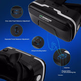 Shinecon Upgraded Z4 VR Large Viewing Immersive Experience Vr box 3D Virtual Reality Glasses with Stereo Headphone with gampad