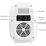 8L Mini Makeup Fridge Beauty Cosmetics Fridge Skin Care Goods Fridge Car Portable Refrigerator Freezer Cooler Warming Box