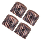 Professional Metal Guitar Tone Volume Knob Potentiometer Hat Cap Guitar Parts Push Knob with Hole Guitarra Accessories