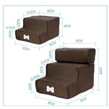 Dog Stairs Anti-slip Removable Pet 3 Steps Stairs for Small Dog Cat Dog House Pet Ramp Ladder Dog Bed Stairs Pet Supplies