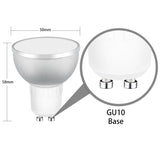 Tuya Gu10 Smart LED Light Bulb 5W RGBCW Voice Control Work With Alexa Google Home Smart Home Automation Light