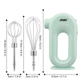 JVJH   Wireless Electric Portable Electric Food Mixer 4 Speeds Automatic Cream Egg Beater Frother Foamer whisk Cake Baking Tool